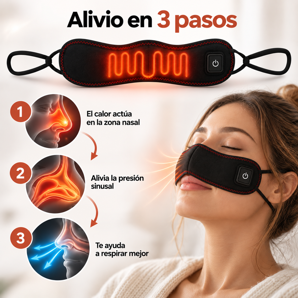 Sinusluma™ Mascara alivio nasal